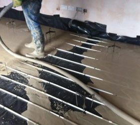 Floor screed Ireland_Kilsaran Alphflo_new build with UFH in Dysert, Co Roscommon