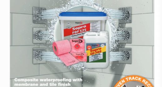 SMET Tanking Masters_composite waterproofing with membrane and tile finish