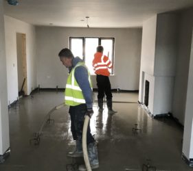 Castleoaks_New Semi Homes_JC Brenco_alpha hemihydrate over UFH_ Mobile Screed Factory