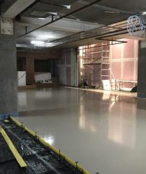 Fast Floor Screed_interior bays_ Jervis Street with our new Raddiplus Rapid Screed