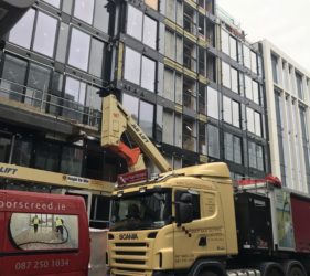 Cairn Plc in Hanover quay_alpha hemihyfrate screed_apartments- Fast Floor Screed