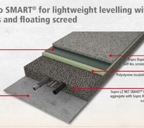 SMART® System for lightweight levelling with insulation and UFH