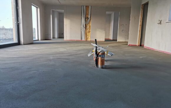 360m2 Rapidur EB5 Rapid Drying Sand Cement screed_ ICF house_B Doherty Mobile Screed Factory