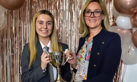 SMET sponsors Newry High School annual Awards Ceremony cup