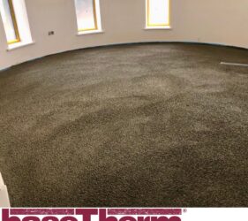 baseTherm® Floor Insulation System is a pumpable, light-weight thermal and insulating screed mortar consisting of EPS beads